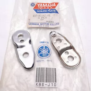 2Pc Yamaha DT100 DT125 Turn Signal Lamp Bracket Stay Flasher P/N 437-83367-01 - Foto 1 di 6