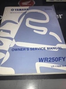 2009 Yamaha WR250FY OEM Factory Owner's Service Manual P/N LIT-11626-22-66 - Picture 1 of 3