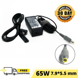 65W Genuine Lenovo Power Supply AC Adapter for 3000 C100 C200 Laptop w/cord - Picture 1 of 5