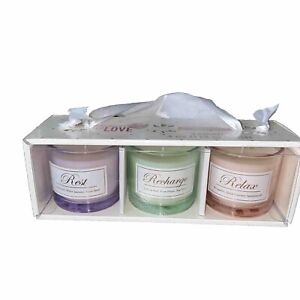 CANDLE SET REST,RELAX AND RECHARGE-New gift