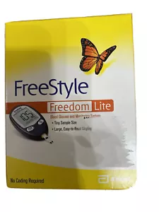 Sistema de Monitor y Glucosa en Sangre Freestyle Freedom Lite No Se Requiere Codificación Nuevo - Imagen 1 de 4