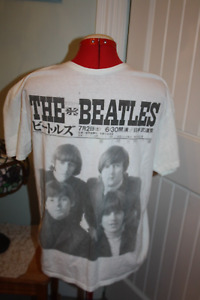 Vintage Junk Food The Beatles Mens T-shirt  Size Med White early photo Foreign