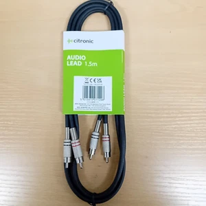 Citronic 1.5 metre Audio Lead Twin RCA to Twin RCA cable. - Picture 1 of 6