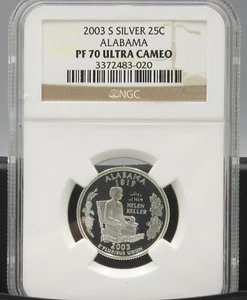 2003 S Alabama Silver NGC PF 70 UCAM - Picture 1 of 1