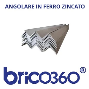 ANGOLARE FERRO ZINCATO LAMINATO PROFILO LATI UGUALI BARRA VARIE LUNGHEZZE - Foto 1 di 2