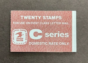 mystamps US Booklet BK141, complete booklet, 1981, 20 each stamps at "C" rate - Picture 1 of 2
