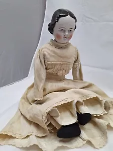 Antique 20" China Doll Cracked Shoulder Simple Body Kestner Germany c1850-1860s - Picture 1 of 13