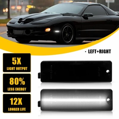 Luces delanteras laterales LED traseras para Chevy Camaro Pontiac Firebird 1993-2002 Foto 1 de 4