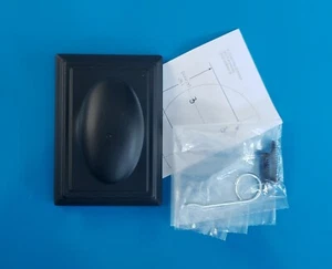 Schlage F170 SIE ADD Siena perilla de puerta ficticia de un lado sin girar, negro mate - Imagen 1 de 6