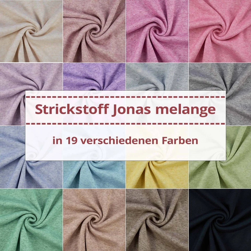 Strickstoff Jonas melange, meliert (Meterware ab 0,50m) - Bild 1 von 1