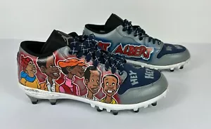 Custom Jordan 1 TD Low Fat Albert & The Cosby Kids Cleats Mens Size 12 - Picture 1 of 12