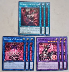 Yugioh! 3x Fiendsmith's Sequence + Lacrima + Sanct INFO Common 1st Ed NM - Picture 1 of 1