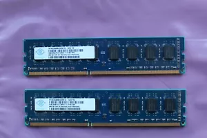 NANYA 8 GB (2X4GB) DDR3 PC3-12800U, 2RX8 EACH MODULE, NON ECC - Picture 1 of 3