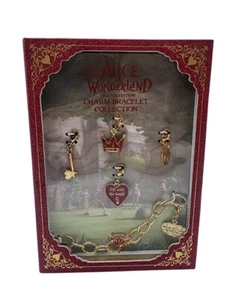 Disney Couture Alice im Wunderland Bettelarmband Sammlung Set Schmuck Königin  - Bild 1 von 7