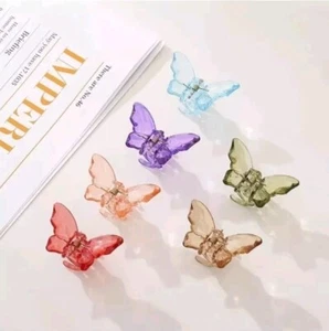 Small Butterfly Clips 12 Pcs - Cute Crystal Hair Accessories. - Picture 1 of 3