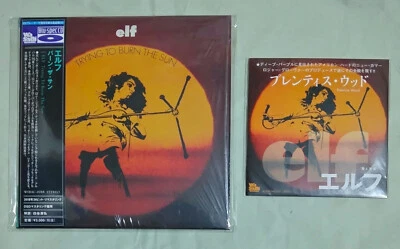 ELF Trying To Burn The Sun Japan CD + Promo Single Ronnie James Dio Rainbow Blac - Image 1 of 3