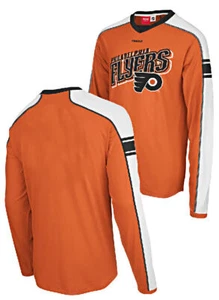 Philadelphia Flyers Long Sleeve Team Jersey Shirt by Reebok - Picture 1 of 5
