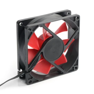 80mm Lüfter 3Pin+4Pin Doppelstecker Kühler Kühler Mute PC 12V Chassis Wasser DE - Afbeelding 1 van 12