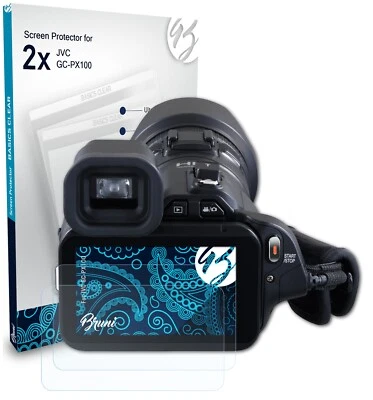 Bruni 2x Proteggi Schermo per JVC GC-PX100 Pellicola Protettiva - Image 1 of 4