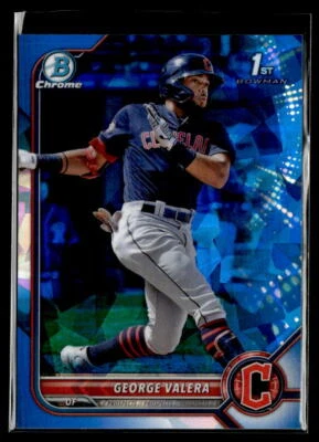 2022 Bowman #BCP-22 George Valera Sapphire Refractor Chrome Prospects Near Mint - Image 1 of 2