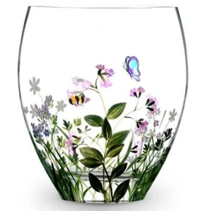 Nobile Glaswaren Schmetterling-Biene gebogene Vase 21 cm 2334-22 - Bild 1 von 1
