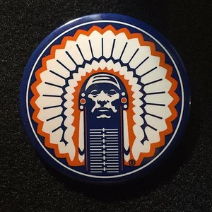 University of Illinois Chief Illiniwek Rare Vintage Button/Pin - Fighting Ilini - Picture 1 of 2