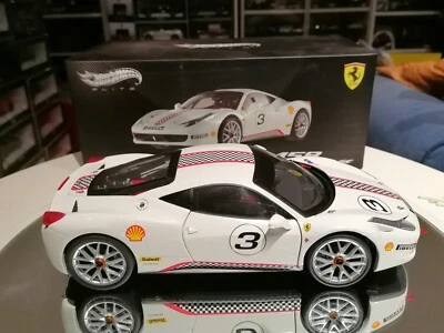 Hot Wheels Elite 1/18 Ferrari 458 Ita Challenge MINT original Box Discontinued! - Immagine 1 di 4