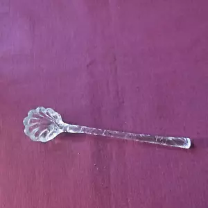1 cuillère en cristal de baccarat a sucre ou a moutarde coquillage L 14,7 - Foto 1 di 7