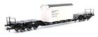 ROCO 'HO' GAUGE 47741 DR BOGIE WELL WAGON WITH CONTAINER PAYLOAD
