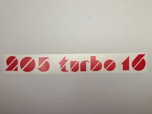 Aufkleber Sticker Monogramm Peugeot 205 Turbo 16 - Bild 1 von 1