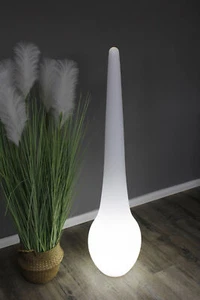 Design Stehlampe 115 x 28 cm Farbwechsel mit Akku kabellos Lampe Innen und Außen - Bild 1 von 8