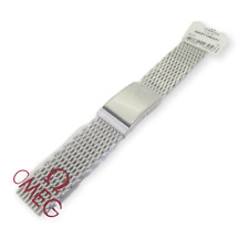 .Auth Omega Shark Mesh Steel 20mm Watch Bracelet 1380/237 - 020ST1380237 -