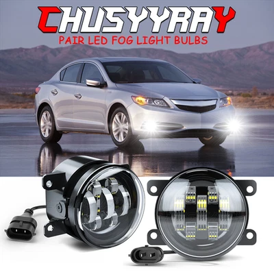 PAR de parachoques delantero lente transparente luz antiniebla lámpara de conducción apta para ACURA ILX 2013-2018 Foto 1 de 4