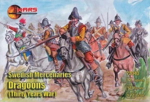Mars Miniatures 1:72- 040 Thirty Years War Swedish Mercenary Dragoons - limited - Picture 1 of 1