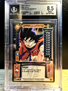 DBZ CCG DRAGON BALL Z GOKU DESPERATE SAVIOR #200 RARE LIMITED FOIL BGS 8.5 NM-MT - Picture 1 of 2