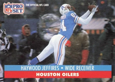 Haywood Jeffires 1991 Pro Set #517 Houston Oilers Football - Image 1 of 2