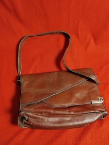 Etienne Aigner Vintage Brown Leather Purse - 8" X 11" - Picture 1 of 6