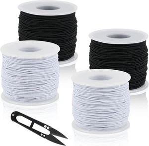 4 Rolls Elastic String 1mm – 660ft Cord for Bracelets, Jewelry & Craft DIY - Picture 1 of 7