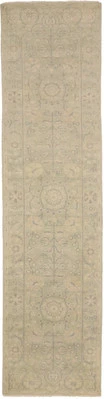 Muted Floral Transitional Oriental Runner Rug Hallway Decor Carpet 2'5X9'8 ft - Image 1 of 4