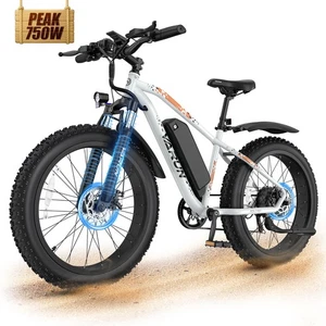 26'' Electric Bicycle 500W Shimano Gear System Fat Tire E-Bike up to 60miles - Picture 1 of 7