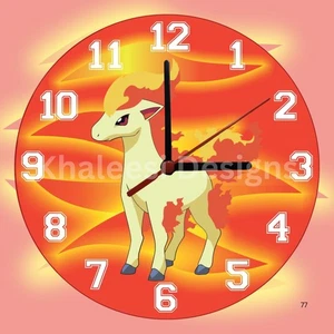 Exclusive Pokémon #077 Ponyta First Gen Wall Clock - Picture 1 of 9