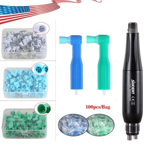 Dental Hygiene Prophy Handpiece Air Motor 4Holes+Straight Nose Cone /Angles Cups - Picture 1 of 55