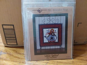 The Wooden Bear Little Quilts Applique Patterns July Blooms Be My Honey - Picture 1 of 4