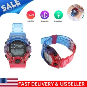 Reloj Digital Deportivo Juvenil Niños LED Impermeable Cronógrafo Redondo Reloj Regalo - Imagen 1 de 9