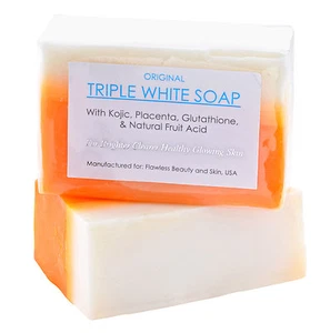 Authentic Kojic Acid & Glutathione Triple Whitening/Bleaching Soap 150 gms - Picture 1 of 7