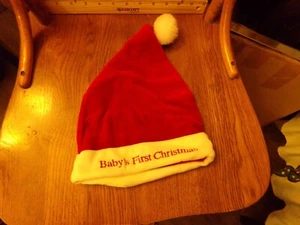 BABYS FIRST CHRISTMAS Kids SANTA HAT SMALL 001 - Picture 1 of 2
