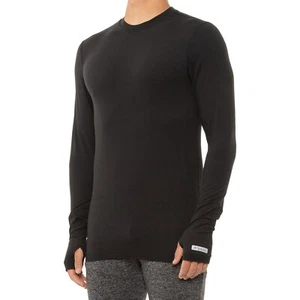 NWT Terramar men's Black Thermolator 2.0 midweight base layer Shirt size SMALL - Picture 1 of 1