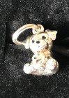 Pandora Labrador Puppy Dangle Charm Silver & Black Enamel S925 ALE JC1781