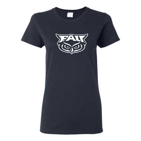 FAU Owls Primary Logo Women's T Shirt - Navy Cover