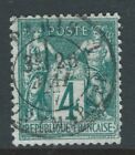 FRANCE 1876 SG214 4c green - Type I - N under B - fine used. Catalogue £85